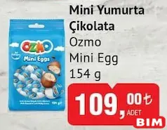 ŞÖLEN OZMO MİNİ YUMURTA ÇİKOLATA 154 G - BAYRAM ŞEKERİ/ÇİKOLATASI